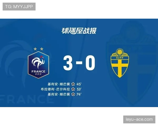 世界杯32强赛法国完胜瑞典：三球大胜锁定晋级席位
